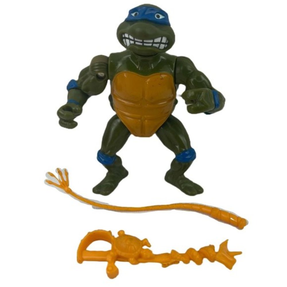 TMNT Ninja Turtles 1990 Sword Slicin Leo Wacky Action Leonardo Playmates Vintage